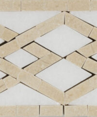 TRELLIS BORDER - CREMA MARFIL THASSOS
