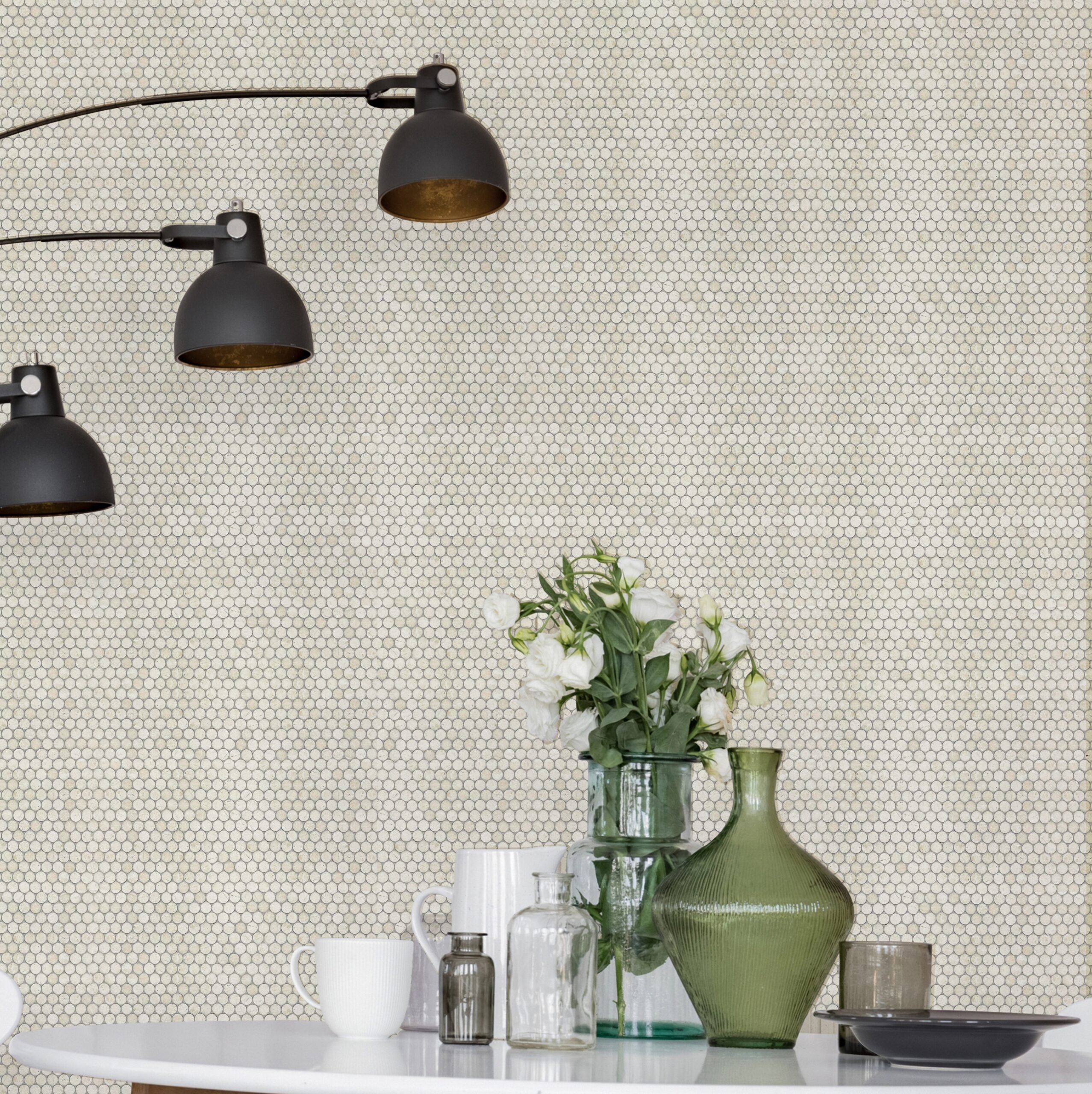Luxury Penny Rounds Natural Interiors Vanilla Ice Penny Rounds